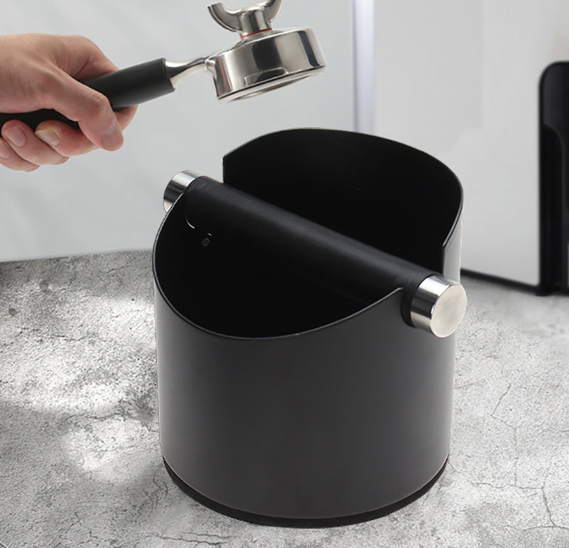 Coffee Grounds Knock Box w/Knock Bar Cafe Stainless Steel Espresso Waste Bin