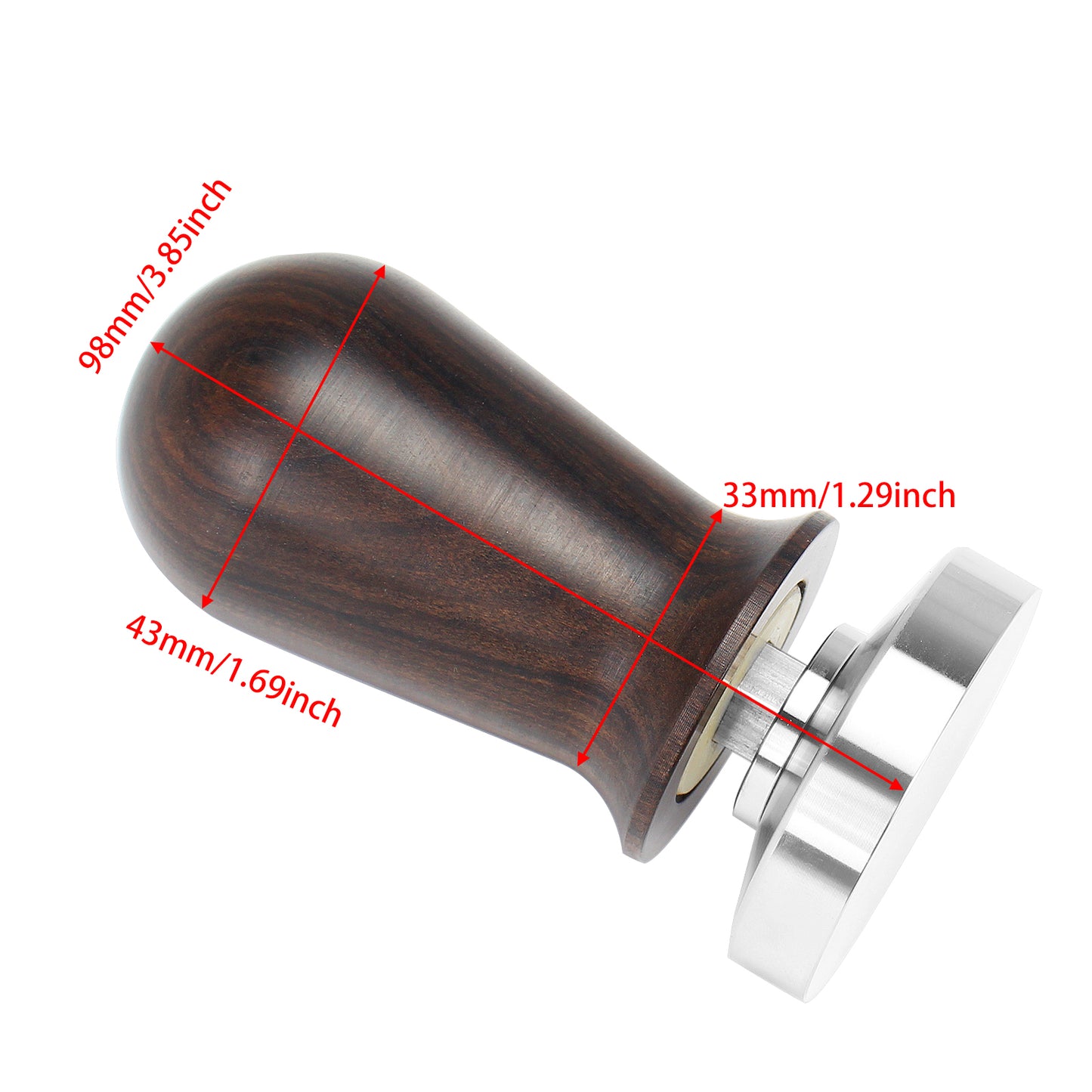 Wood Handle Coffee Tamper Espresso Tamper With Spring (51mm 53mm 58mm)