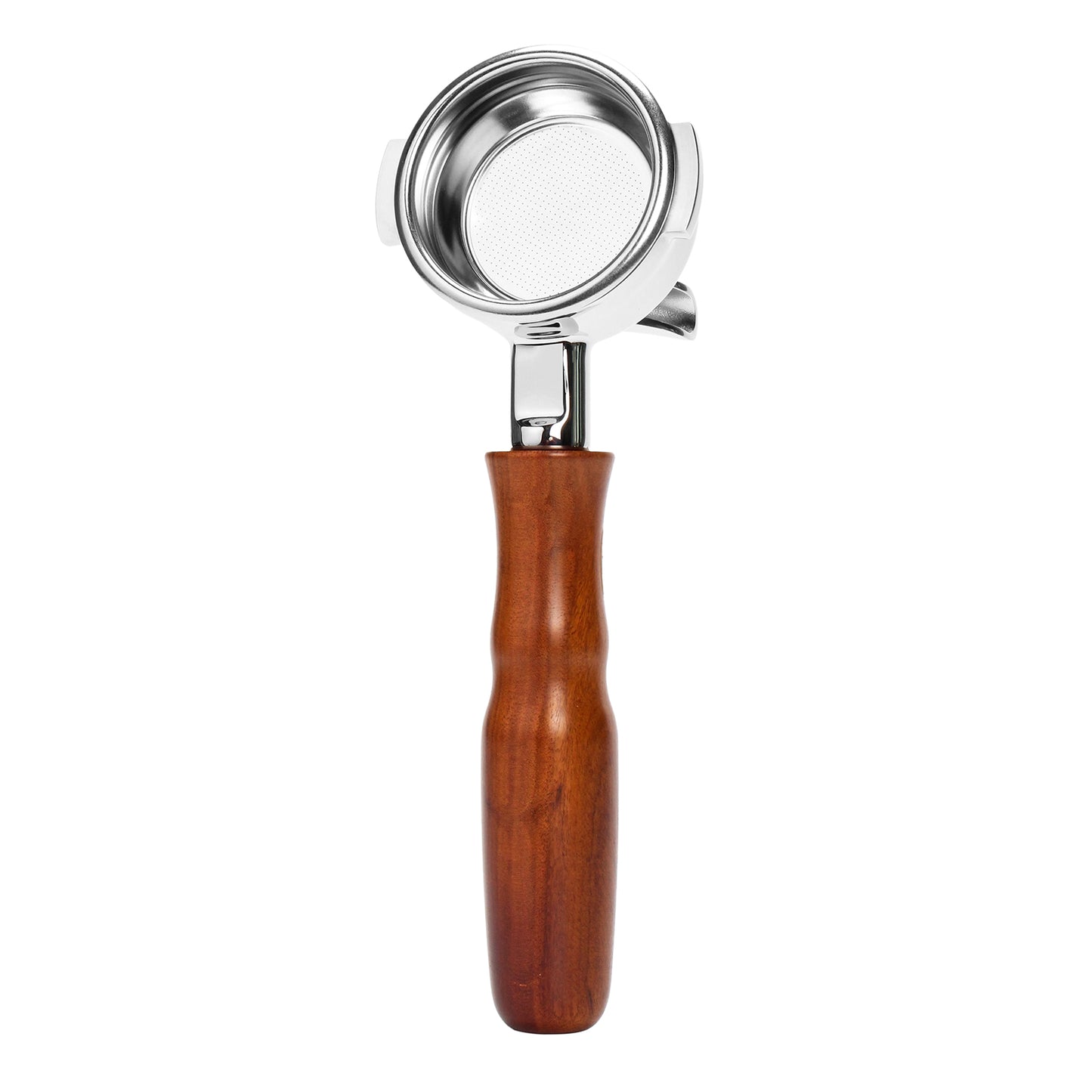 58mm Portafilter For LaMarzocco Espresso Coffee Machine Double Spout Wood Handle