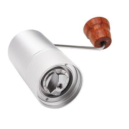 Portable Manual Coffee Grinder Adjustable Aluminum + Stainless Steel Detachable
