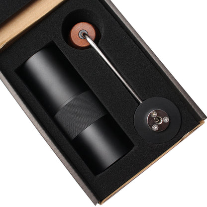 Portable Manual Coffee Grinder Adjustable Aluminum + Stainless Steel Detachable