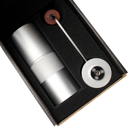 Portable Manual Coffee Grinder Adjustable Aluminum + Stainless Steel Detachable