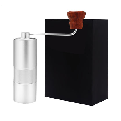 Portable Manual Coffee Grinder Adjustable Aluminum + Stainless Steel Detachable