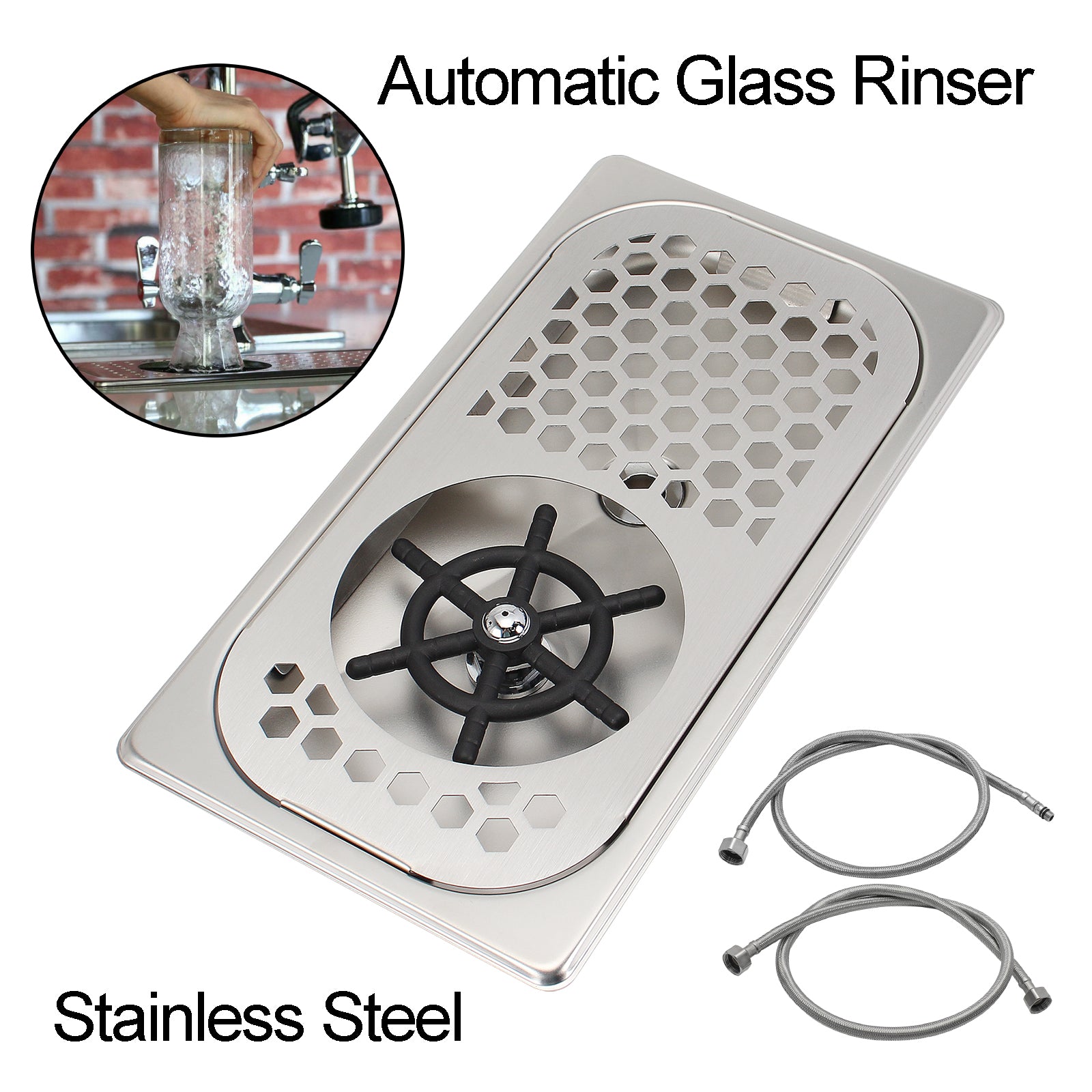 High Pressure Automatic Washing Sink Kitchen Beer Glass Cup Rinser Was ...