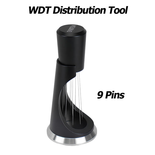 Espresso WDT Distribution Tool Coffee Stirrer 9 Pin 304 Stainless Steel Aluminum