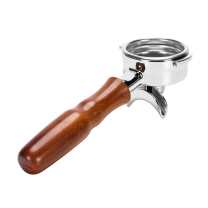 58mm Portafilter For LaMarzocco Espresso Coffee Machine Double Spout Wood Handle