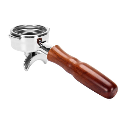 58mm Portafilter For LaMarzocco Espresso Coffee Machine Double Spout Wood Handle