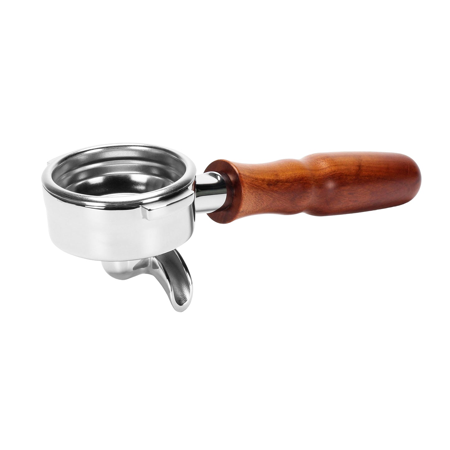 58mm Portafilter For LaMarzocco Espresso Coffee Machine Double Spout Wood Handle