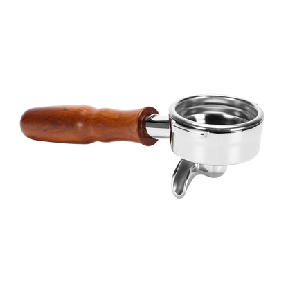 58mm Portafilter For LaMarzocco Espresso Coffee Machine Double Spout Wood Handle