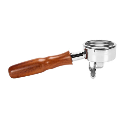 58mm Portafilter For LaMarzocco Espresso Coffee Machine Double Spout Wood Handle