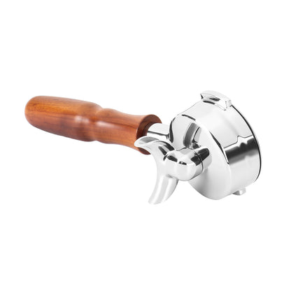 58mm Portafilter For LaMarzocco Espresso Coffee Machine Double Spout Wood Handle