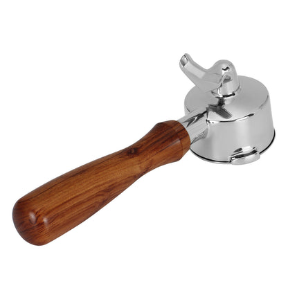 54mm Portafilter For Breville Espresso Coffee Machines Double Spout Wood Handle