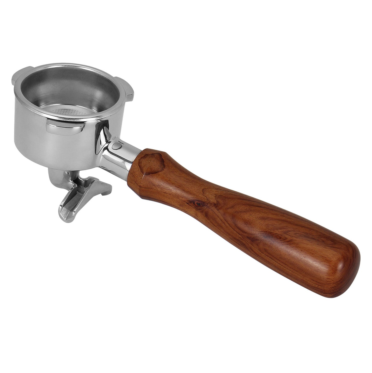 54mm Portafilter For Breville Espresso Coffee Machines Double Spout Wood Handle