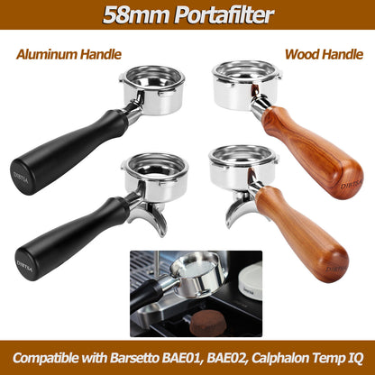 58mm Espresso Coffee Portafilter For Barsetto BAE01 BAE02 Calphalon Temp IQ