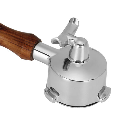 54mm Portafilter For Breville Espresso Coffee Machines Double Spout Wood Handle